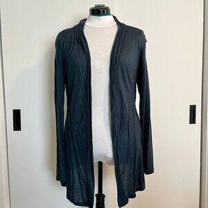 Anthropologie Deletta Navy Open Cardigan, sz XL